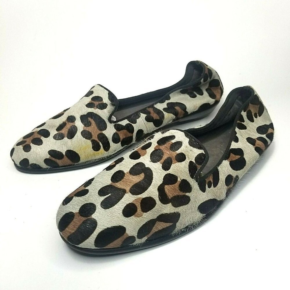 Aerosoles Betunia Flats Cheeta Print Calf Hair Size 10 M
